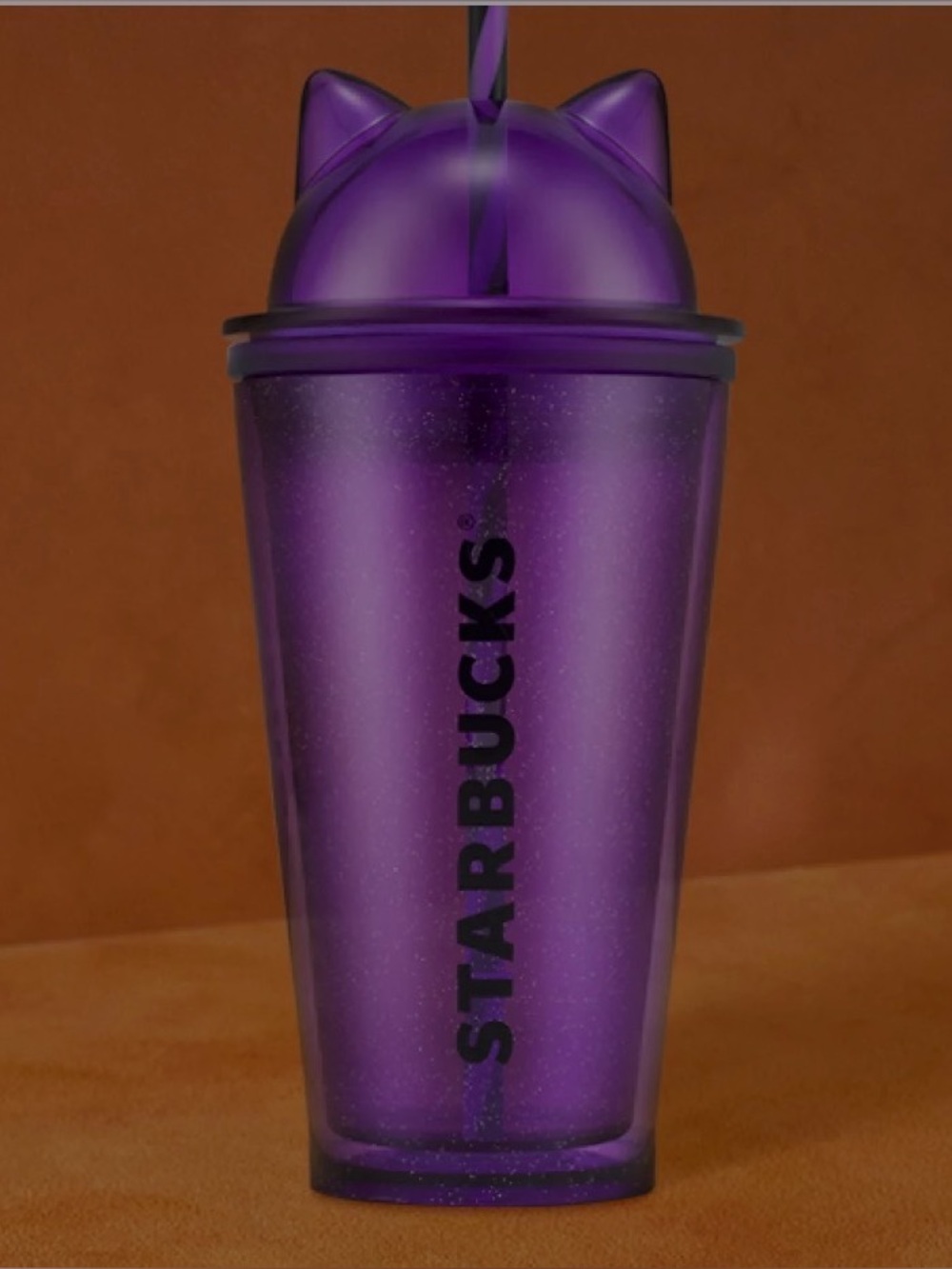 Starbucks Purple Cat Ear Cold Cup